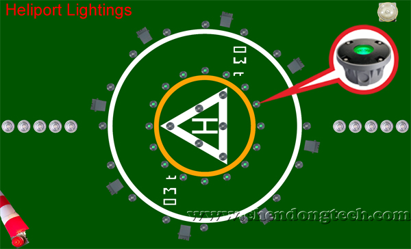 Professional manufacturer factory directly heliport inset perimeter light