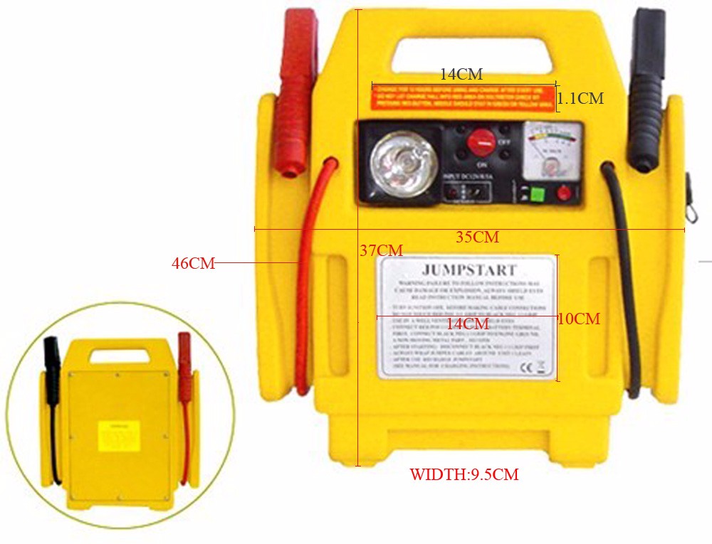 Fast jump start portable power station power bank for car without air compressor