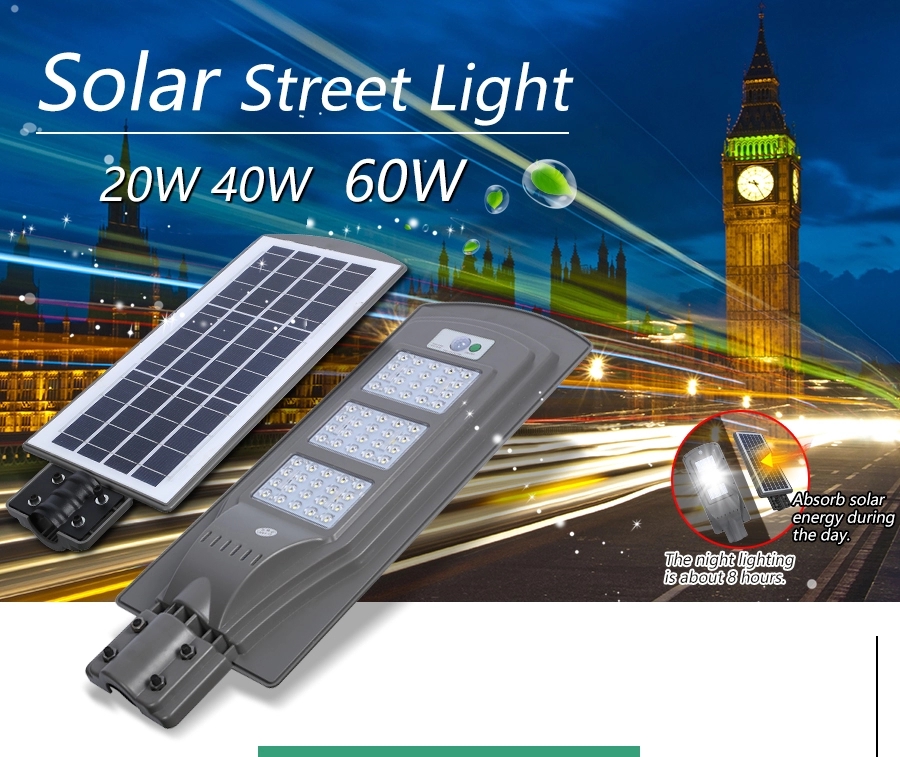 Foshan factory direct supply solar street LED lighting lamp with solar panel battery