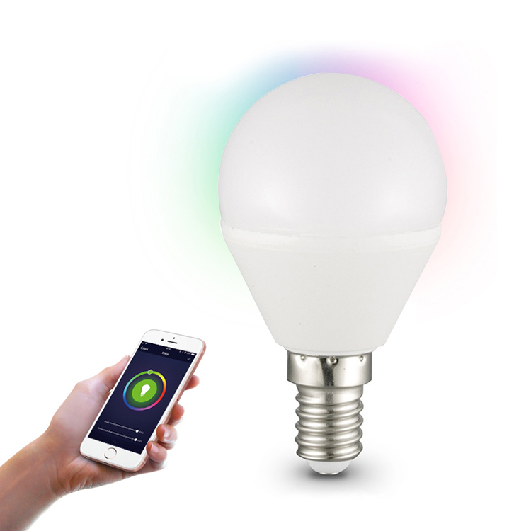 5W Stepless Dimming Color Temperatute Adjustable Intelligent Light Smart LED Bulb