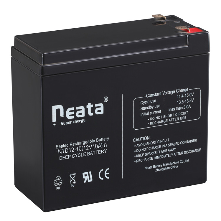 Neata 12v 10ah lead acid  deep cycle rechargeable battery for ups system