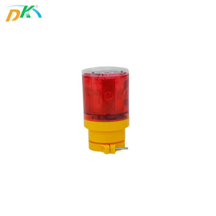 Road Construction Solar Powered Traffic Safety Cone Flashing Warning Light