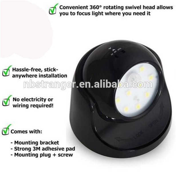 MOTION SENSOR LIGHT ,Motion sensor LED light for automatic illumination; indoor or outdoor use