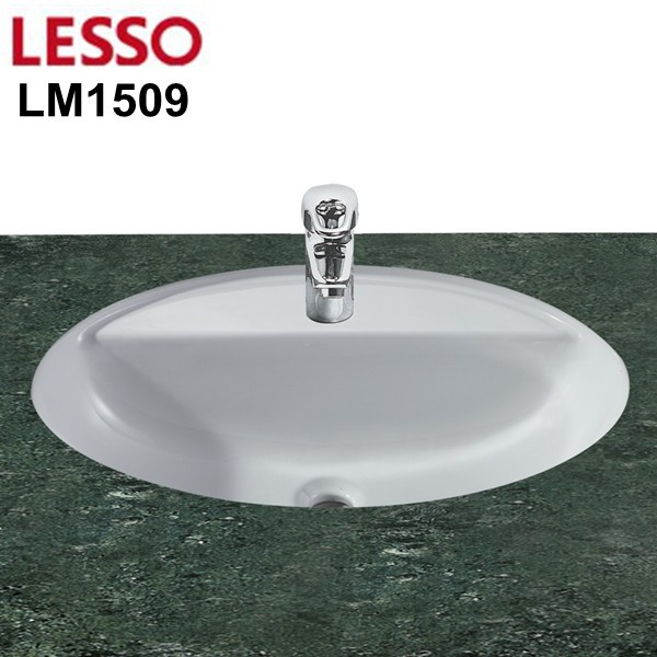 LESSO LM1509 bathroom under counter basin bathroom ceramic hand wash basin