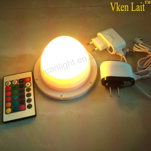 Best Quality RGB 16 color light remote control led bulb for illuminating furniture