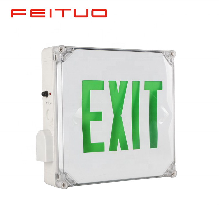 CUL approved hot sale battery operated fire exit sign