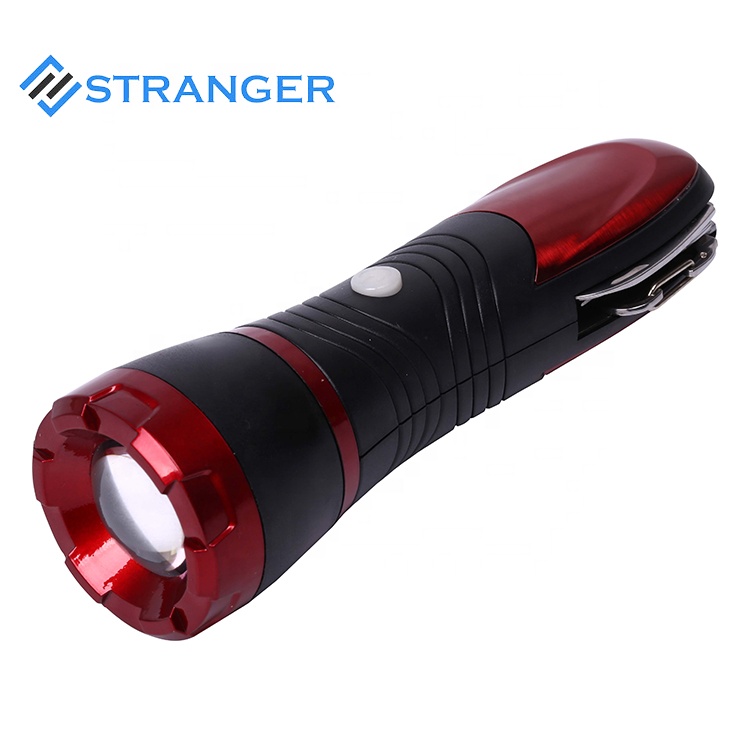 Multi function led torch emergency tactical flashlight with 6 different tools