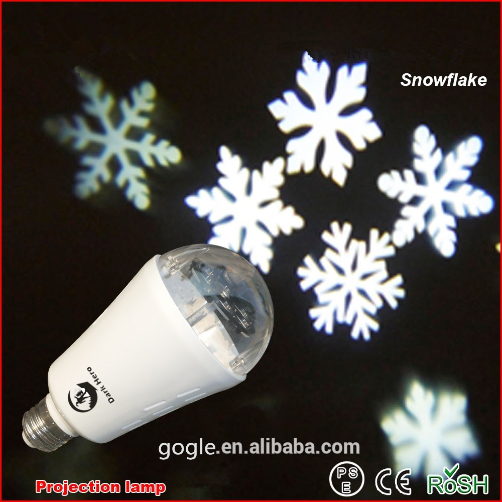 RGBW 4W Rotating Projector Spot Light Bulb Christmas Lamp