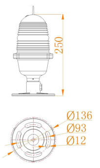 AH-HP/E LED ICAO Helipad Elevated Perimeter Lighting