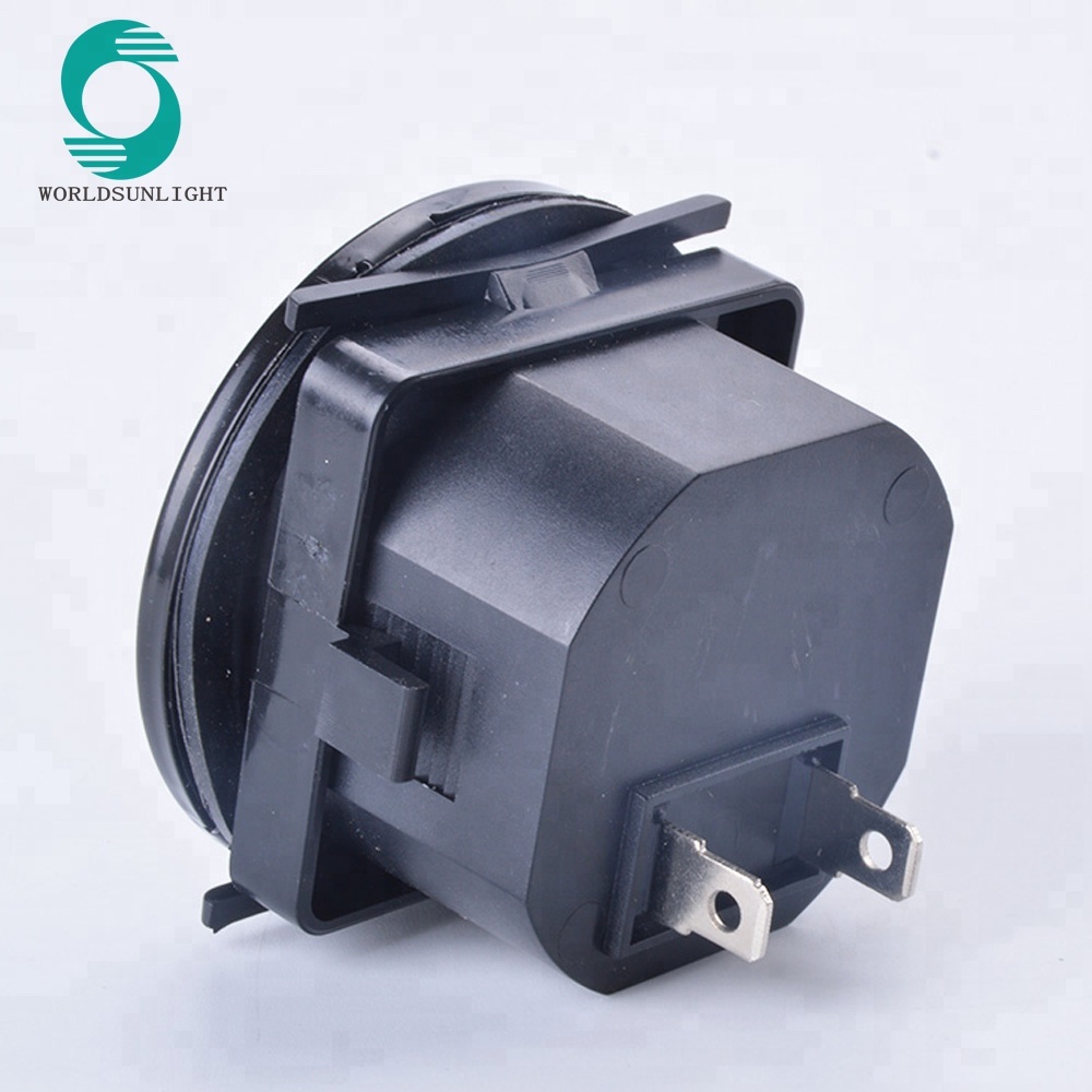 TH-1 7 digit round hour meter DC 10V-60V AC 220-240V 0.3W round hour meter insert type engine mechanical hour meter