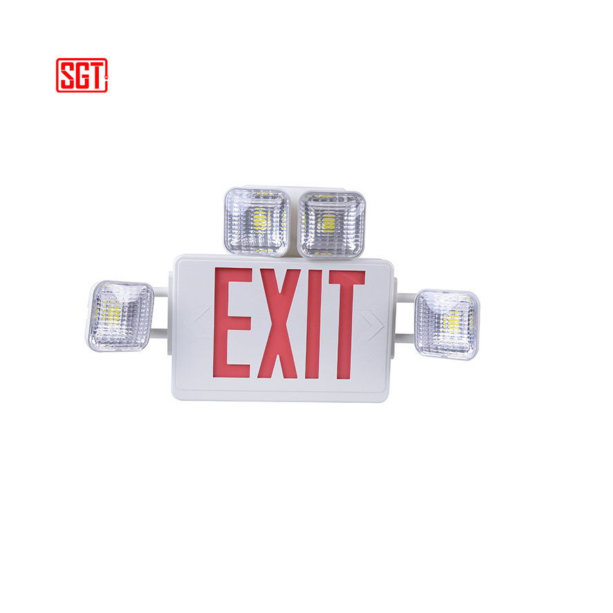 LED emergency light fire wall mounted exit light sign with remote control