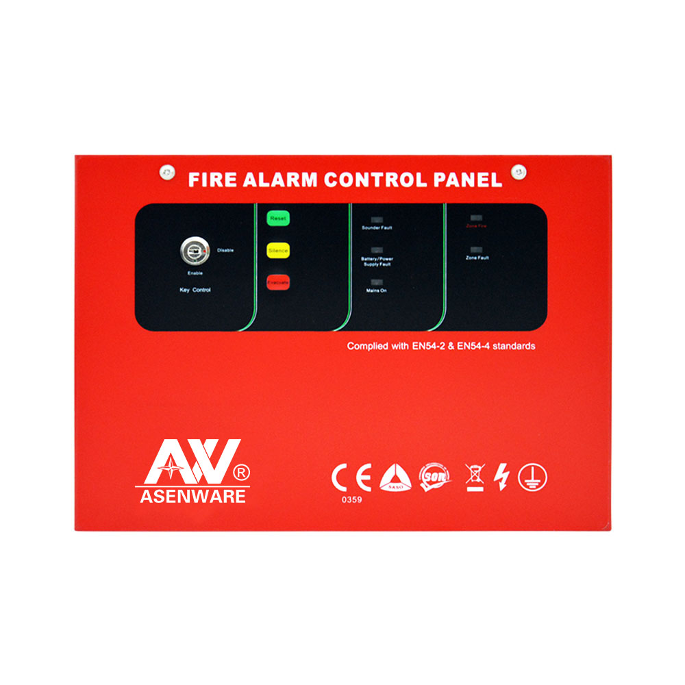 2018 Hot Sale Asenware Conventional 2 Wire Fire Alarm Control Panel
