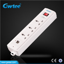 universal electric extension power outlet with cable and USB