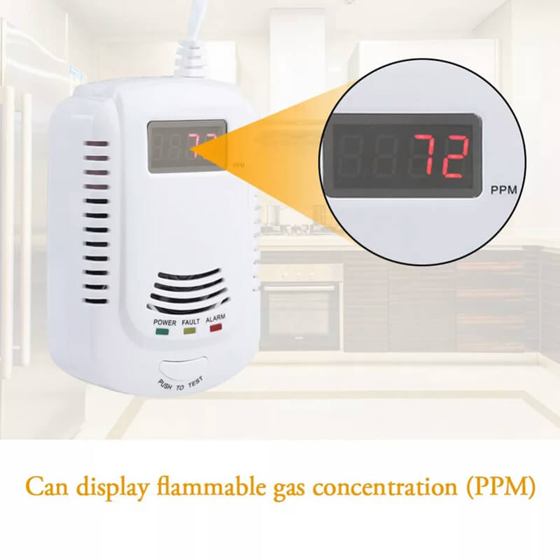 Tecnocontrol gas detector Natural leak combustible gas alarm kitchen cooking gas detector for home