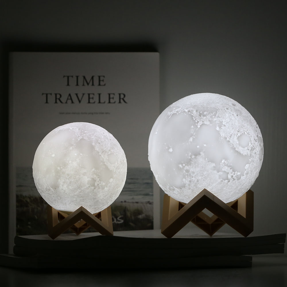 Zhuhai 3D Printing Moon Night Light Baby Night Light Moon Star Projector