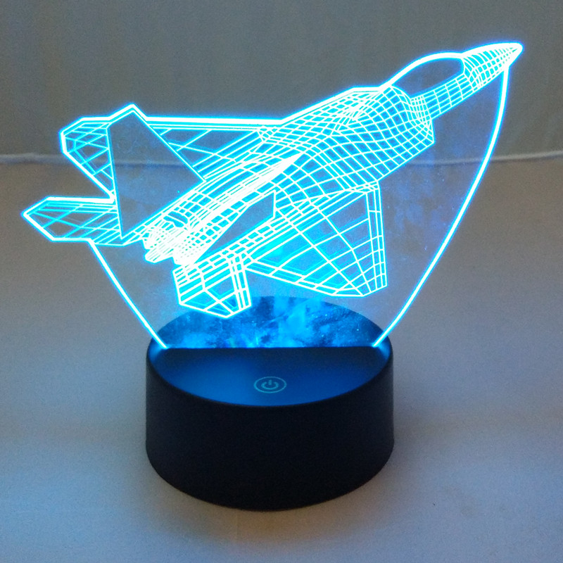 New arrival good 3D LED night lamp with 7 different night light