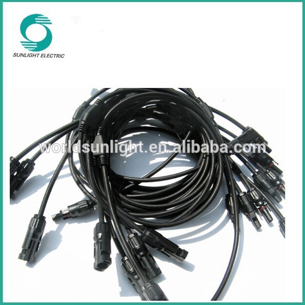 CE TUV Waterproof IP67 1000v dc mc4y solar connector pv connector mc4 tyco solar connector