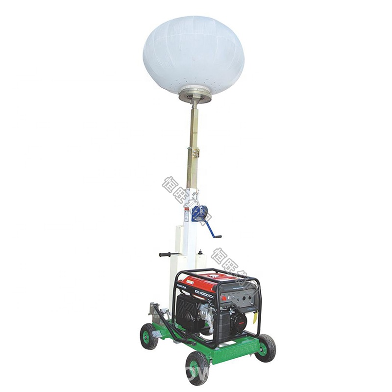 Small portable genset mobile tower light