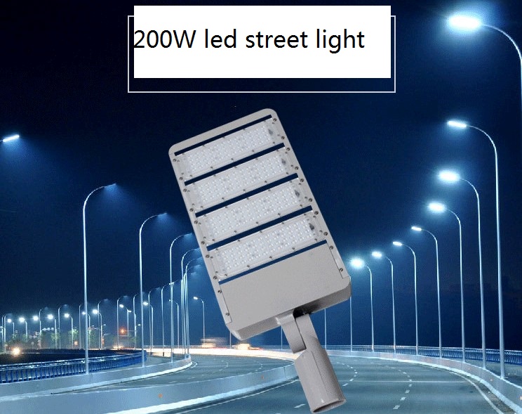 High lumen 200w led street light for outdoor use