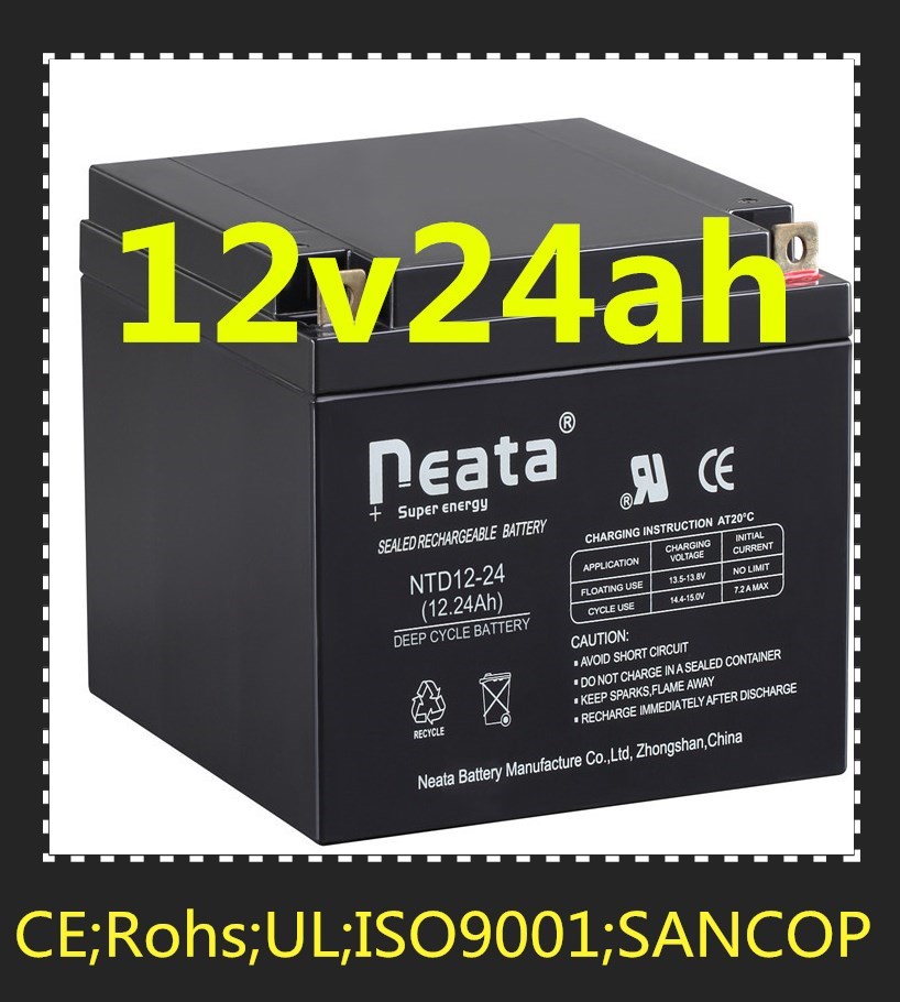 NEATA BATTERY 12v 24ah gel deep cycle battery for solar system