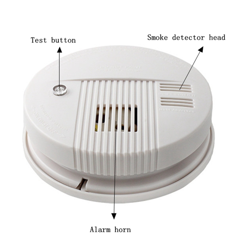 Conventional Wired Interconnected Smoke Detector In Alarms With Backup DC9V Battery