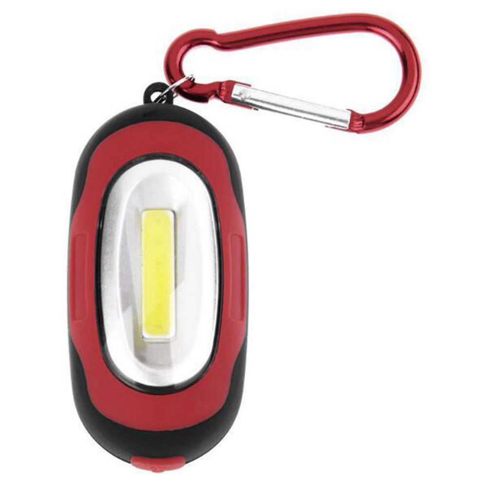 Waterproof mini COB LED Flashlight Camping Torch Light Lamp Keychain Portable