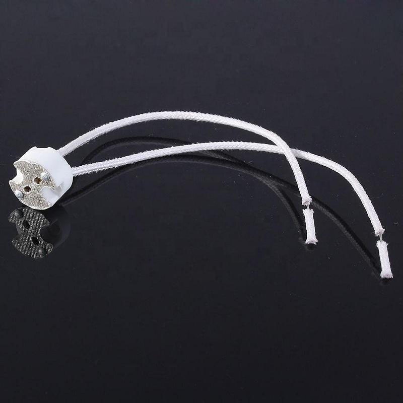 LED Lamp halogen Light Holder Base Ceramic 30CM Wire MR16 MR11 GU5.3 Socket