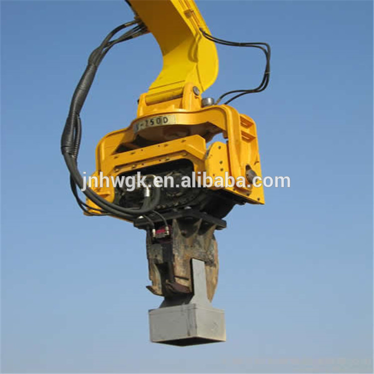 Heavy Excavator Mounted Hydraulic Vibrating Post Pile hammer