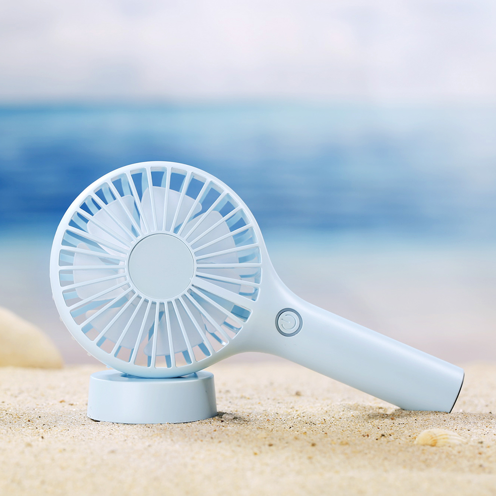 Summer new desk stand small hand rechargeable battery operated korean portable usb fan