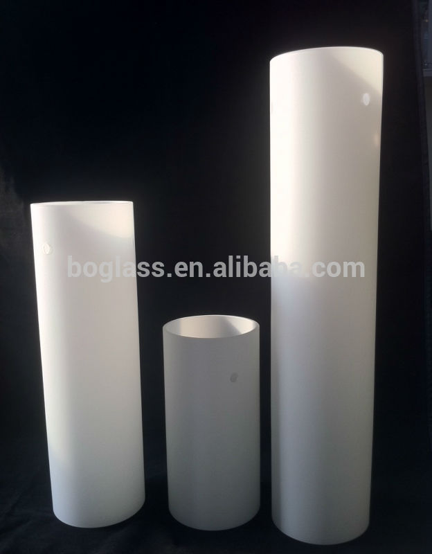 Hot sale frosted clear glass cylinder shades