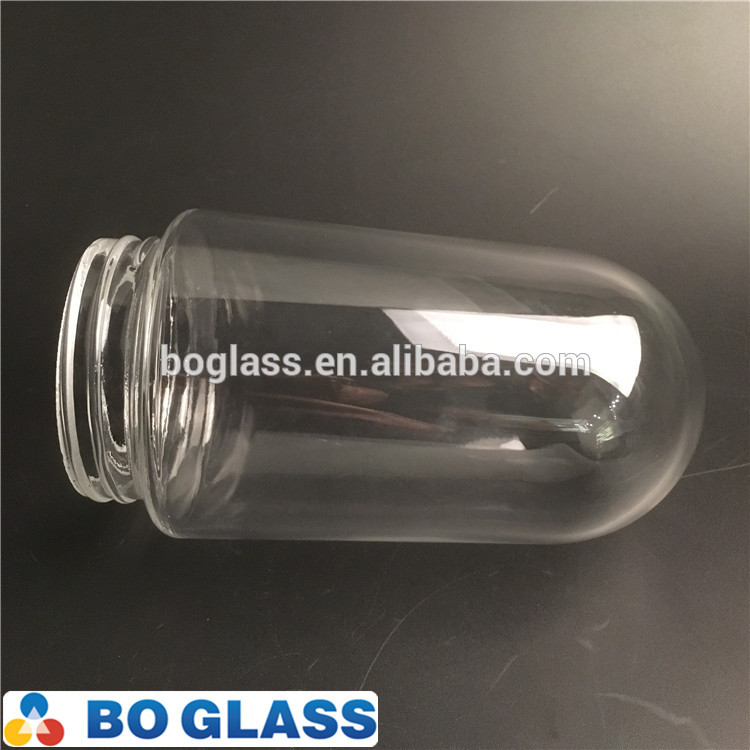 High clear glass shade cover for lighting application