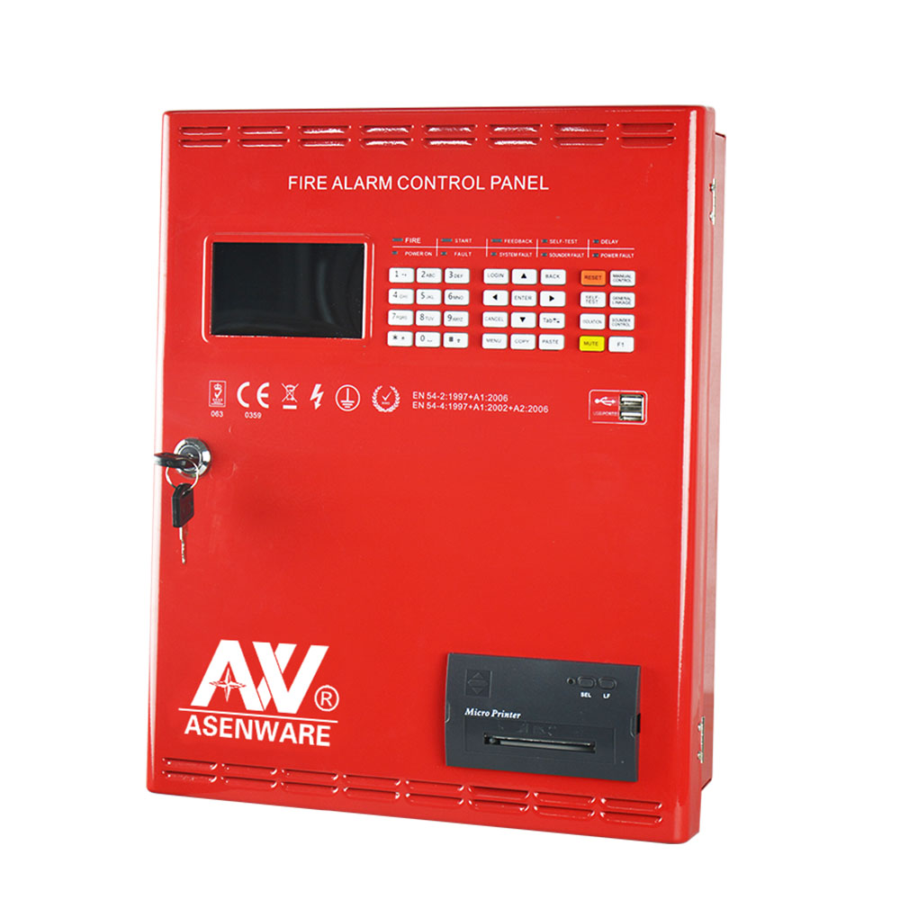 Fire Suppression System Intelligent 1 Loop Addressable Fire Alarm Control Panel