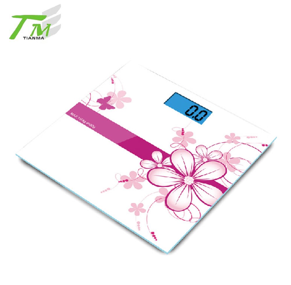 With picture printed digital bathroom scale body health scale fat scale