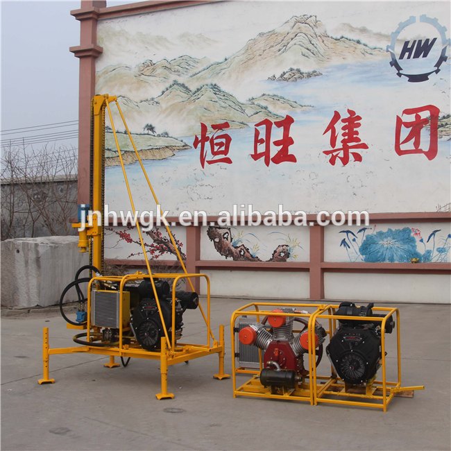 30m Deep Hole Open Air Shock Mountain Mining Pneumatic Drilling Rigs For Mining