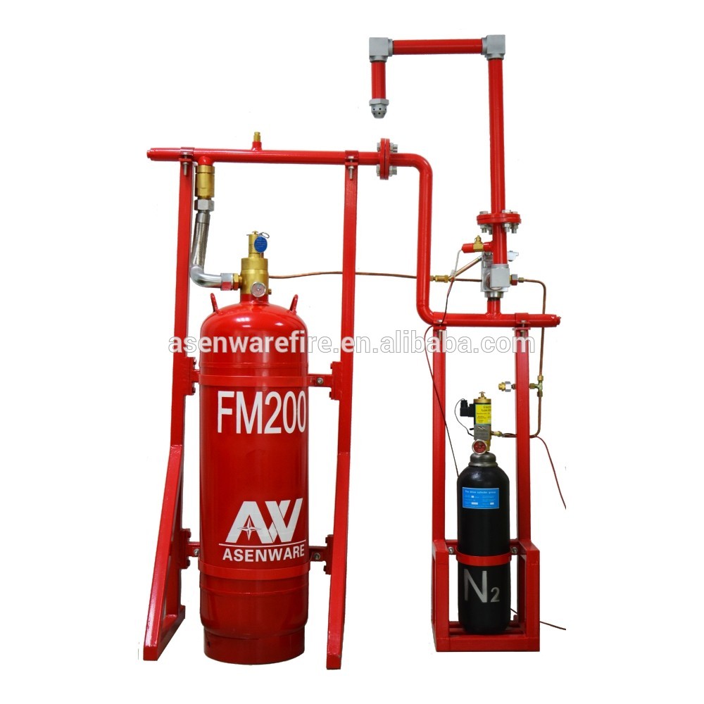 N2 driving fire suppression systems