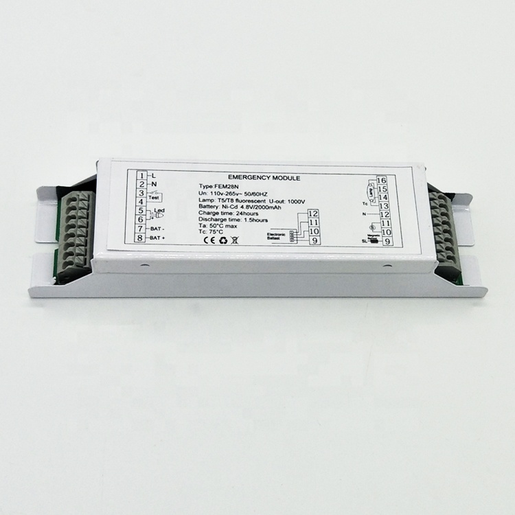 T5 t8 emergency battery pack for fluorescent