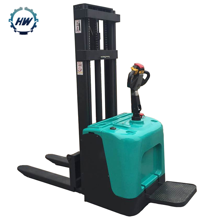 2T capacity Fork lift electric stacker pallet stacker forklift