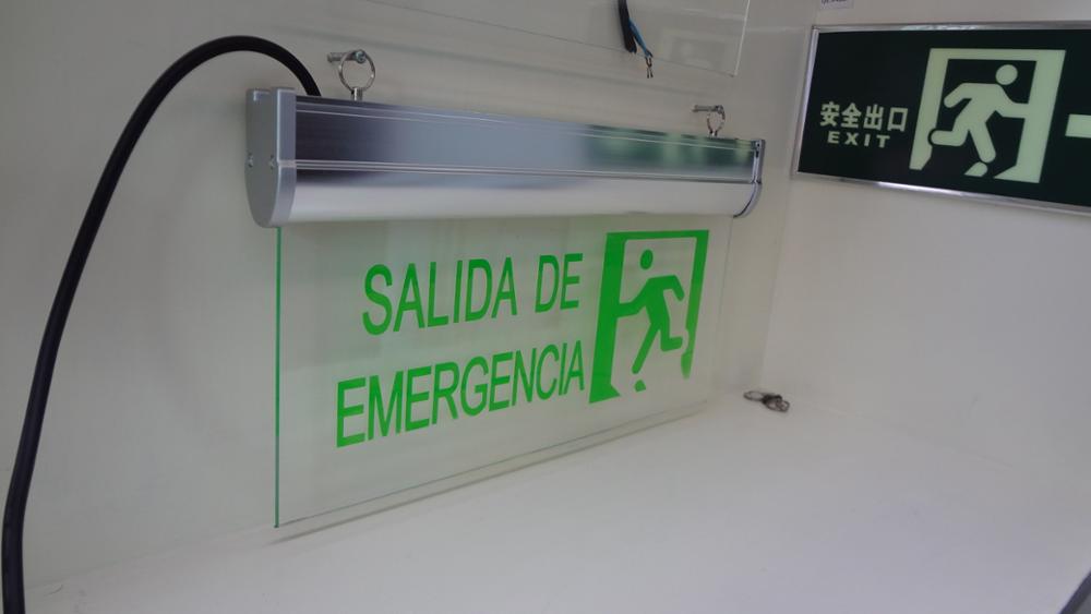 factory price led light wall mounted emergency exit sign