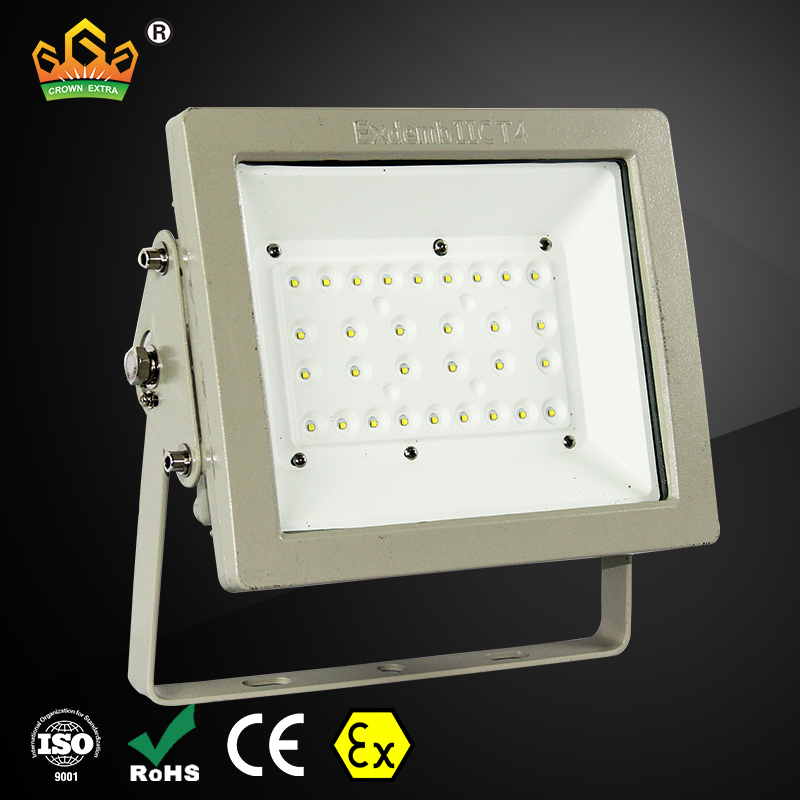 atex certified ex led explosion proof design gas station canopy flood lighting fixture