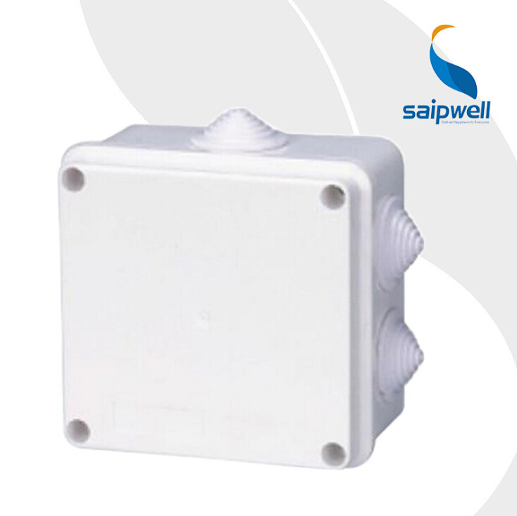 SAIP/SAIPWELL Hot Selling 100*100*70mm Flame Retardant White Outdoor Utility Box