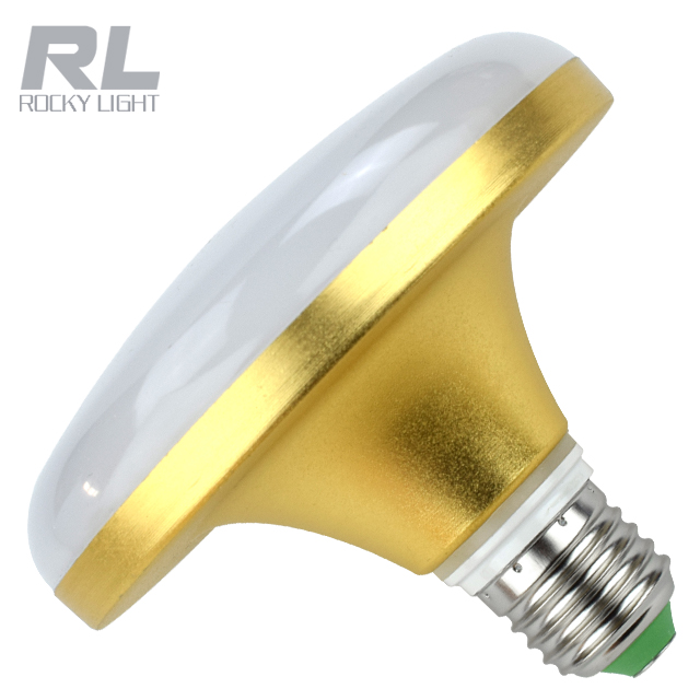 High power top selling PC gold color E27 base flying saucer light led UFO lamp