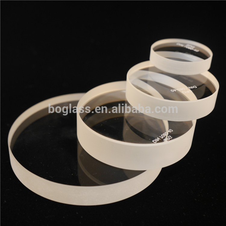 Large diameter 300mm thickness 30mm sight glass,high temperature resistant high borosilicate glass