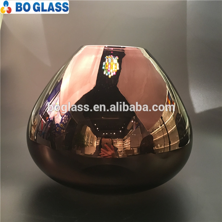 Hand Made Blown Electroplating Decorative Glass Indoor Lighting Lamp Shade