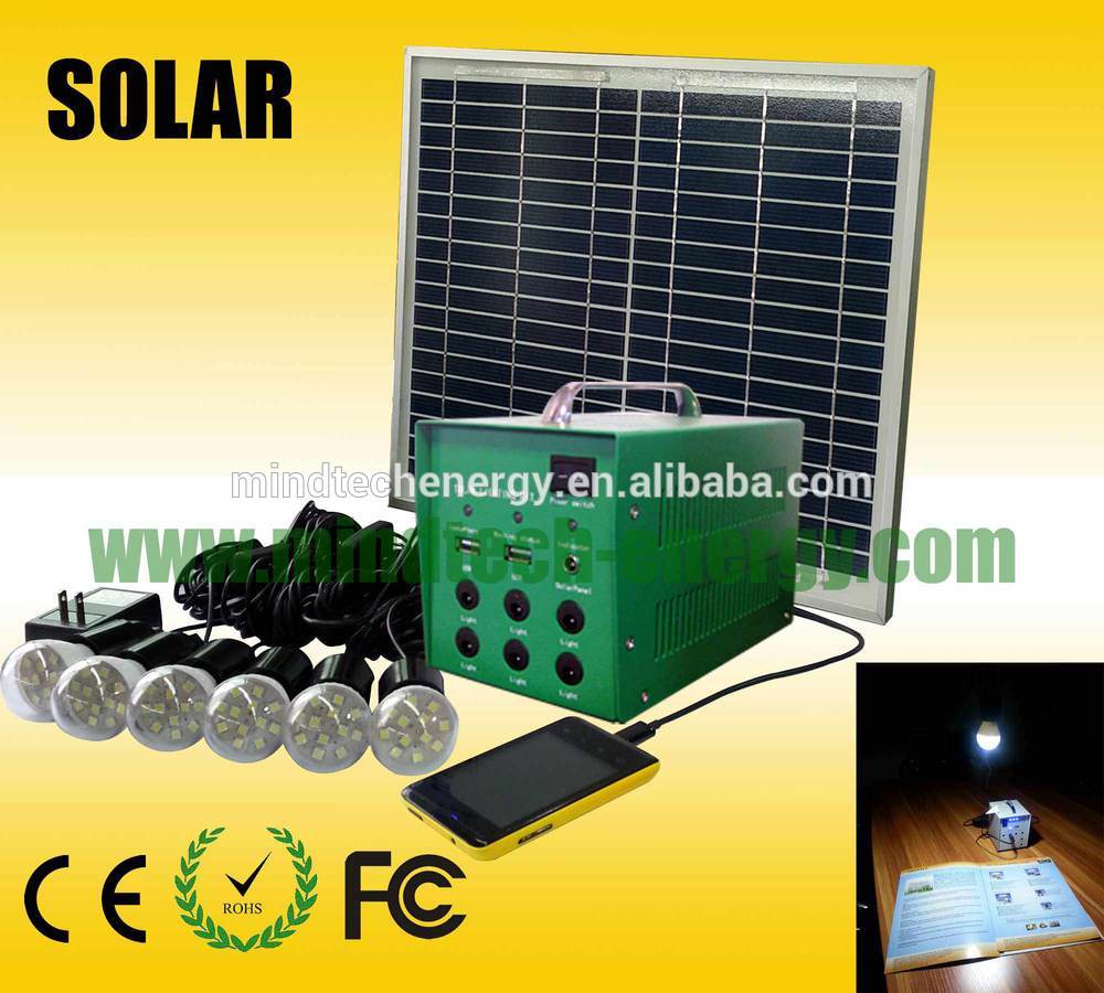 Solar energy electricity home lighting system