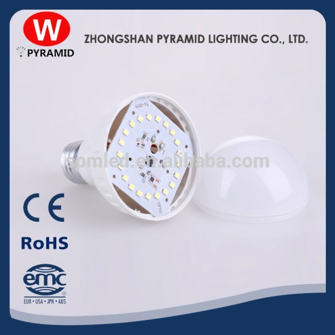 Pc Plastic A60 E27 6W Led Filament Bulb