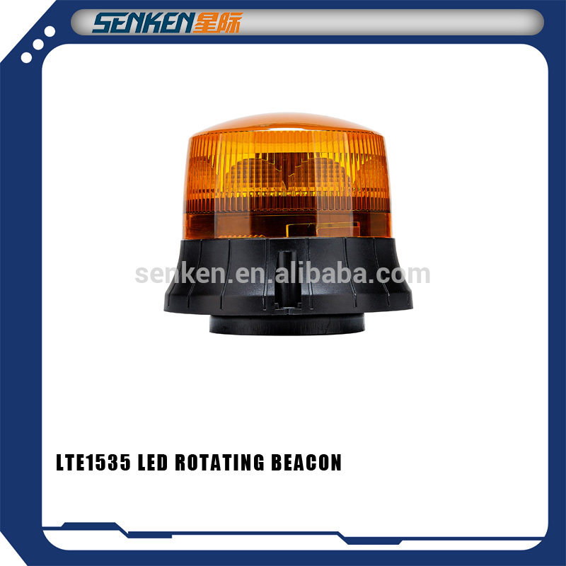 Senken screw / DIN / magnetic mount R65 approved high power 24v led rotating beacon blue