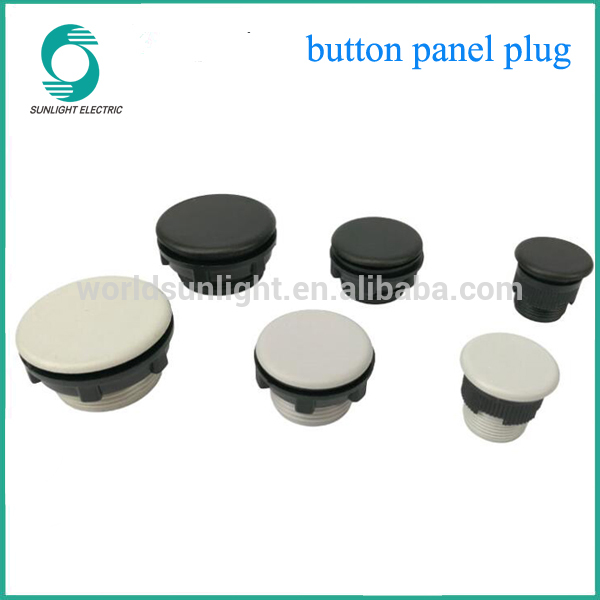 XB2-PB30 30mm mount hole black plastic pushbutton switch panel plug cover panel hole plug