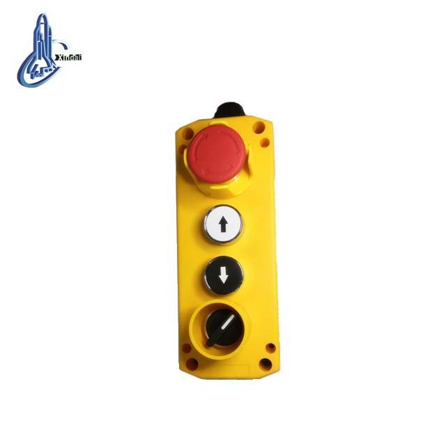 high quality industrial 5 mushroom/2 position selector/push flush button control box switch for lifting XDL75-JBB464P