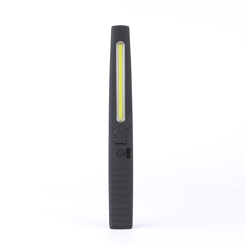 Personalized design portable folding led work light cob flashlight with hooked magnetic display voltage