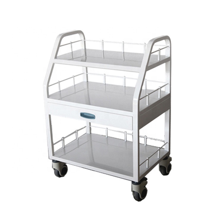 Stainless steel dressing trolley for sale instrument crash trolley cart